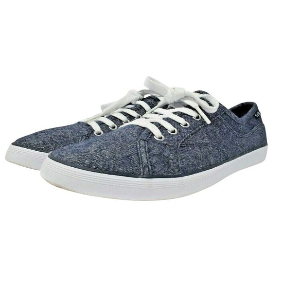 Keds Canvas Blue Denim Jean Sneakers Shoes WF56877 - Women's Size 8 M Casual - Picture 1 of 10